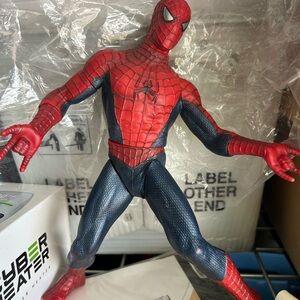 Spiderman The Movie 2002 Marvel SPIDER-MAN 12" Inch Poseable Action Figure as is